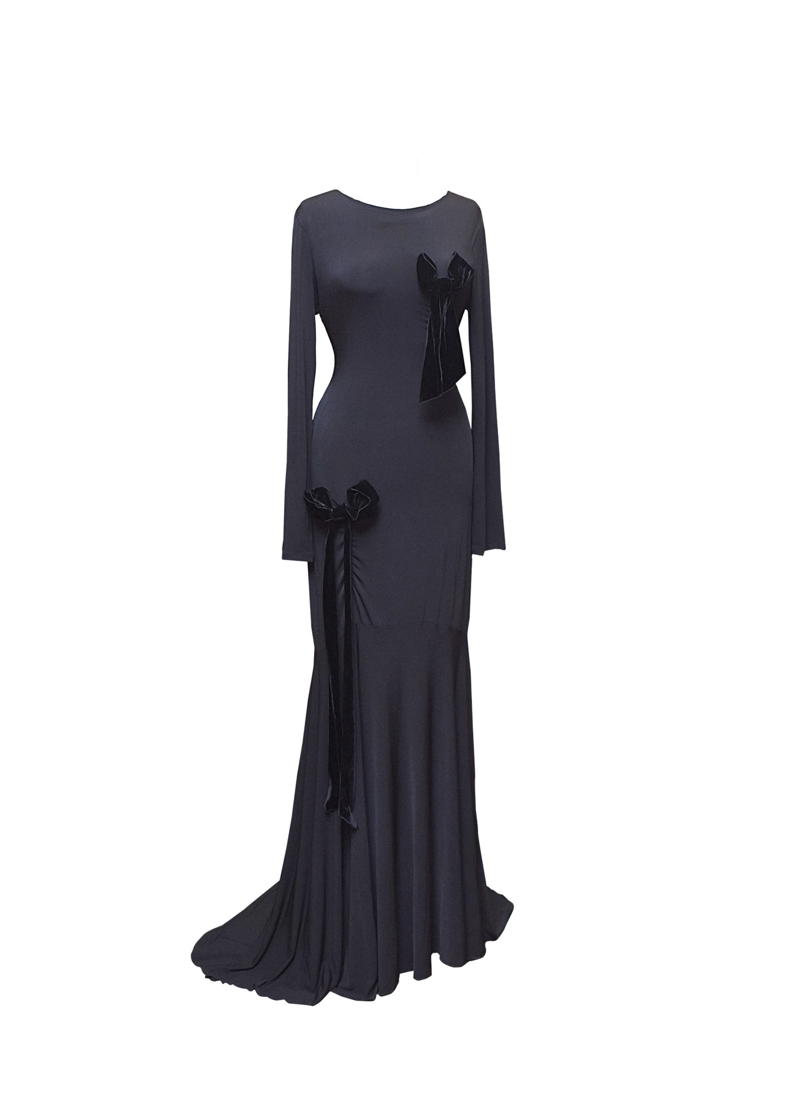 Noir Ribbon Gown
